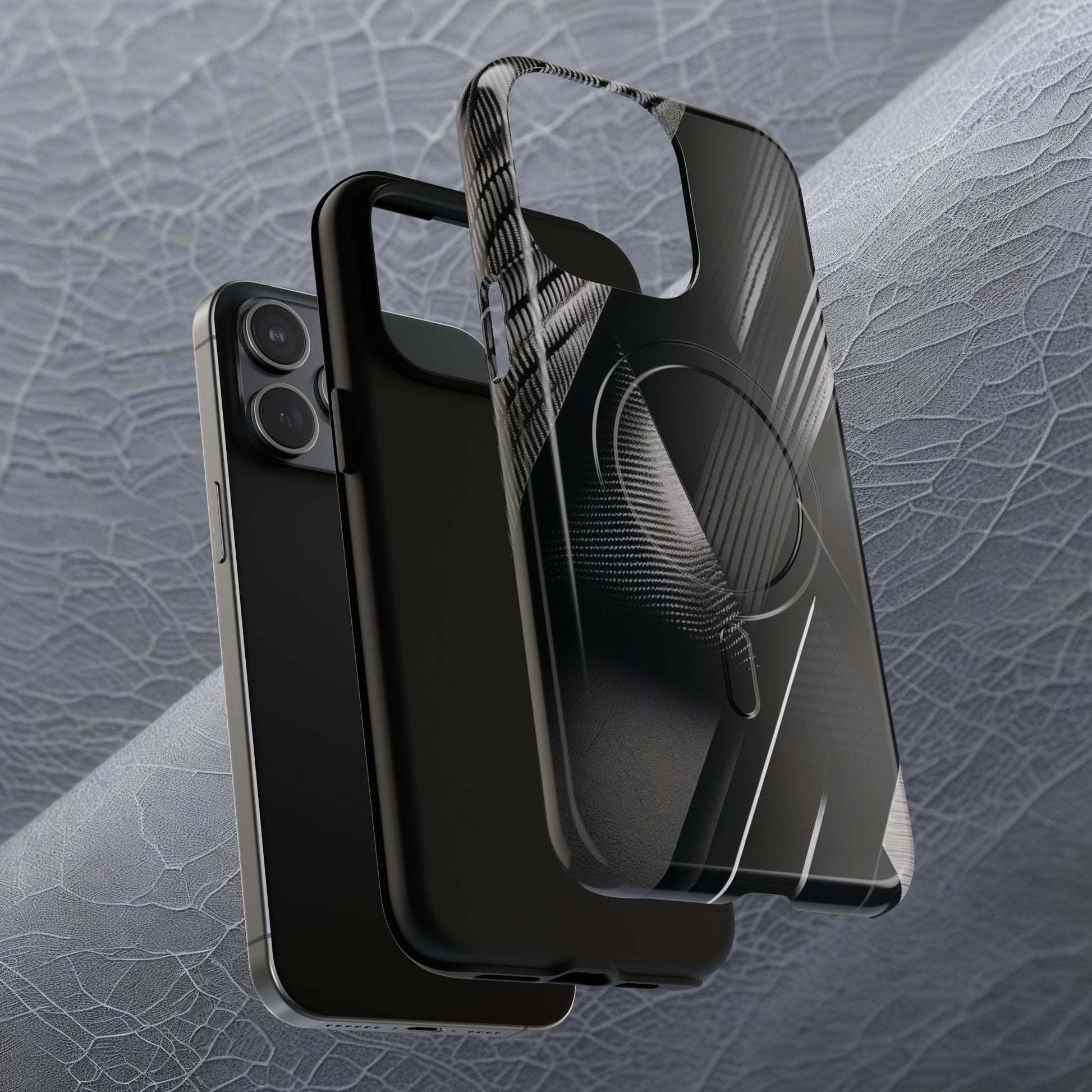 STEALTH BLACK Tough Magnetic Phone Case | Magnetic Armor Phone Case - Ultimate Black Protection