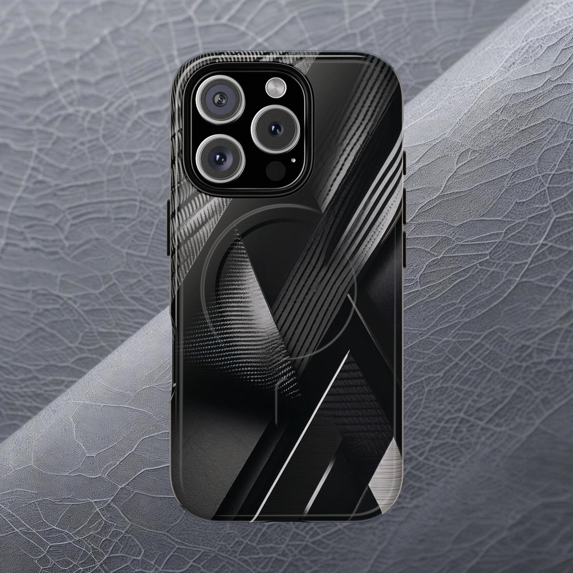 STEALTH BLACK Tough Magnetic Phone Case | Magnetic Armor Phone Case - Ultimate Black Protection