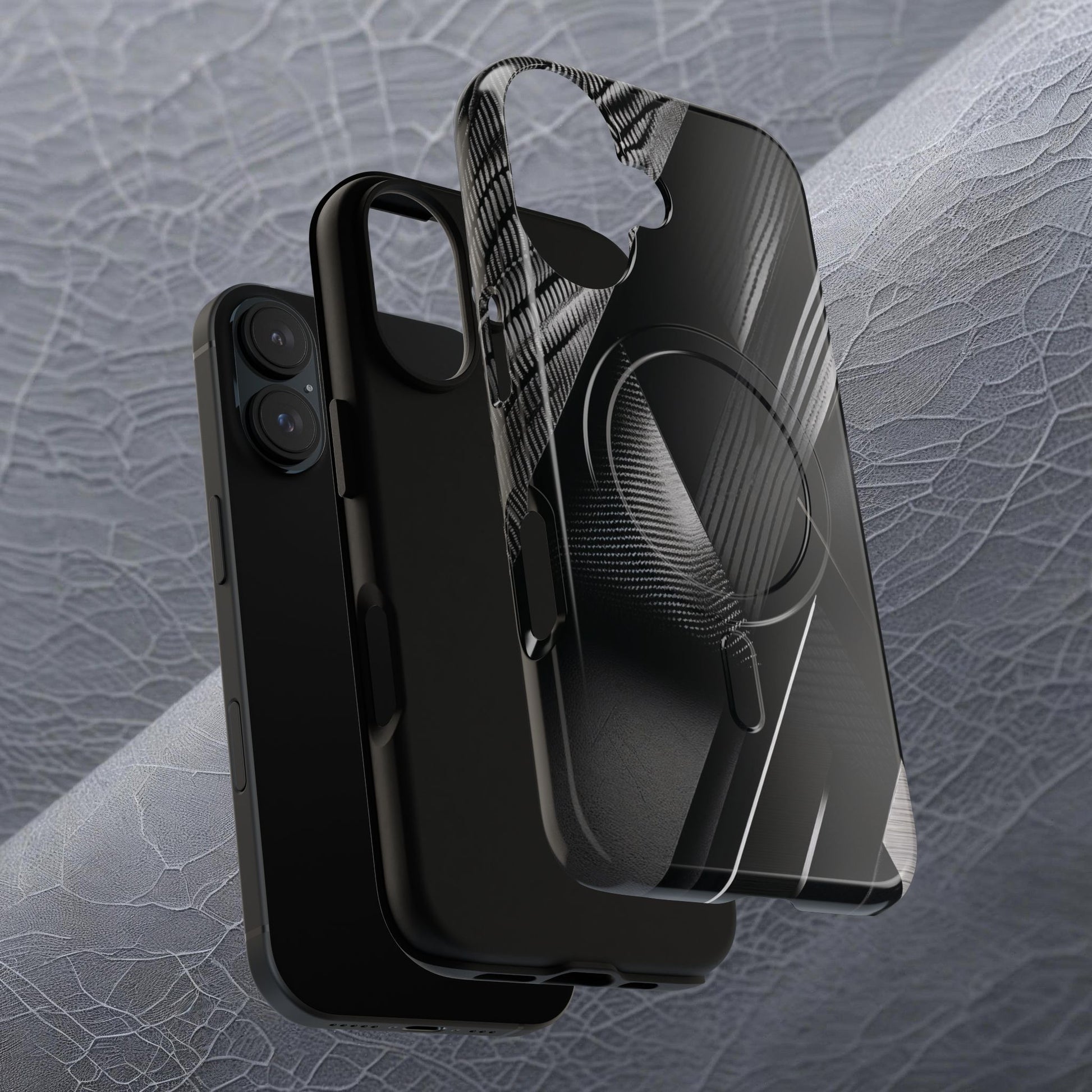 STEALTH BLACK Tough Magnetic Phone Case | Magnetic Armor Phone Case - Ultimate Black Protection
