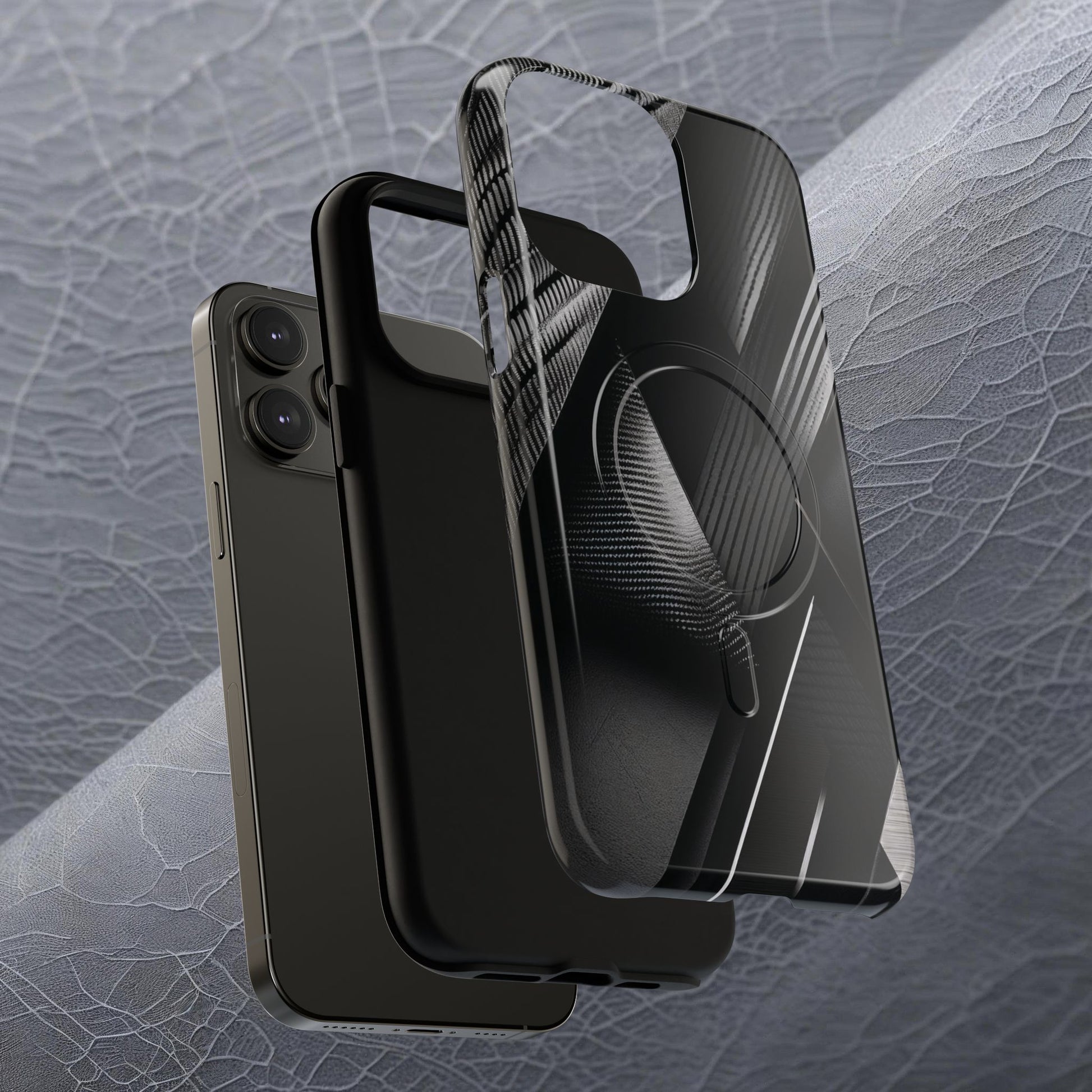 STEALTH BLACK Tough Magnetic Phone Case | Magnetic Armor Phone Case - Ultimate Black Protection