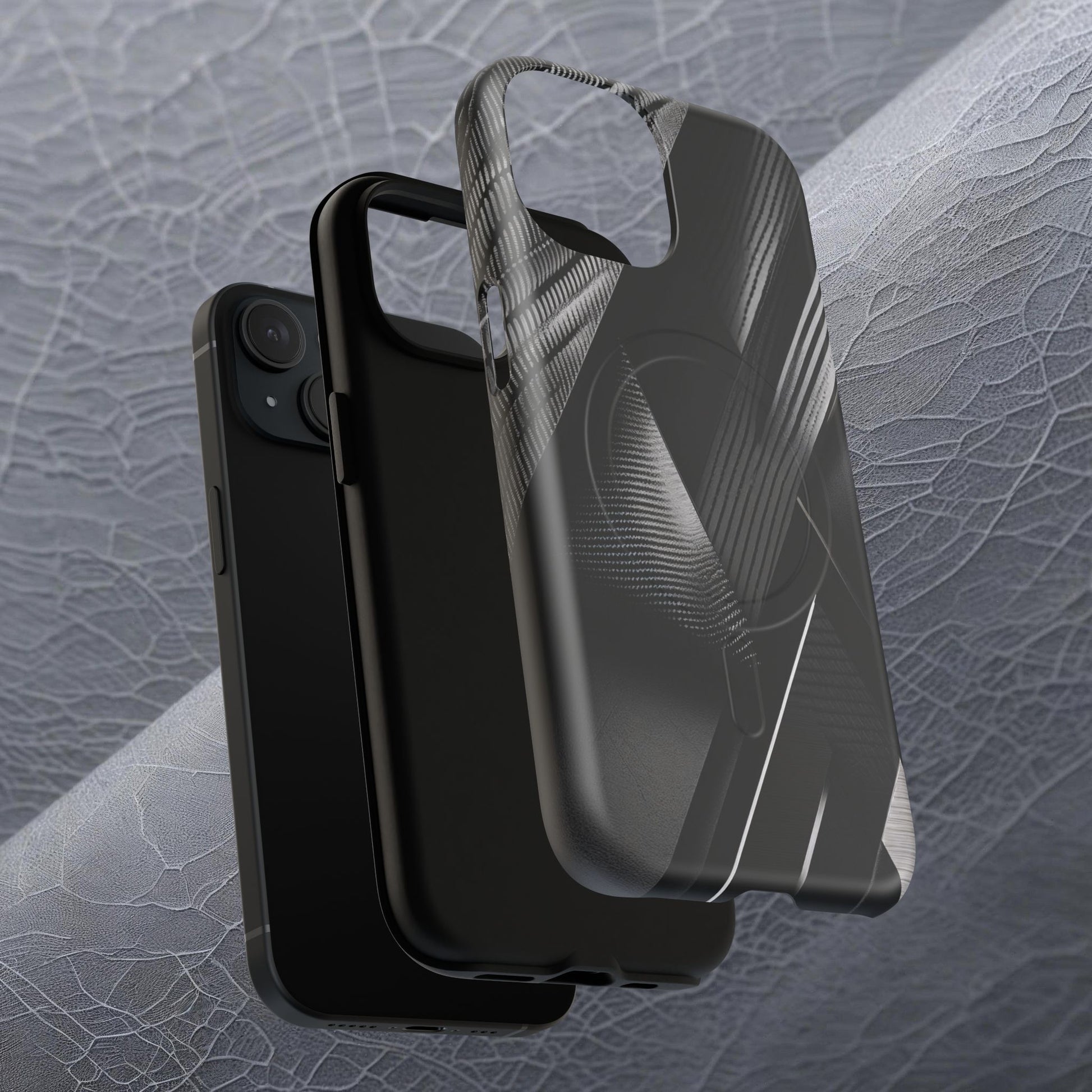 STEALTH BLACK Tough Magnetic Phone Case | Magnetic Armor Phone Case - Ultimate Black Protection