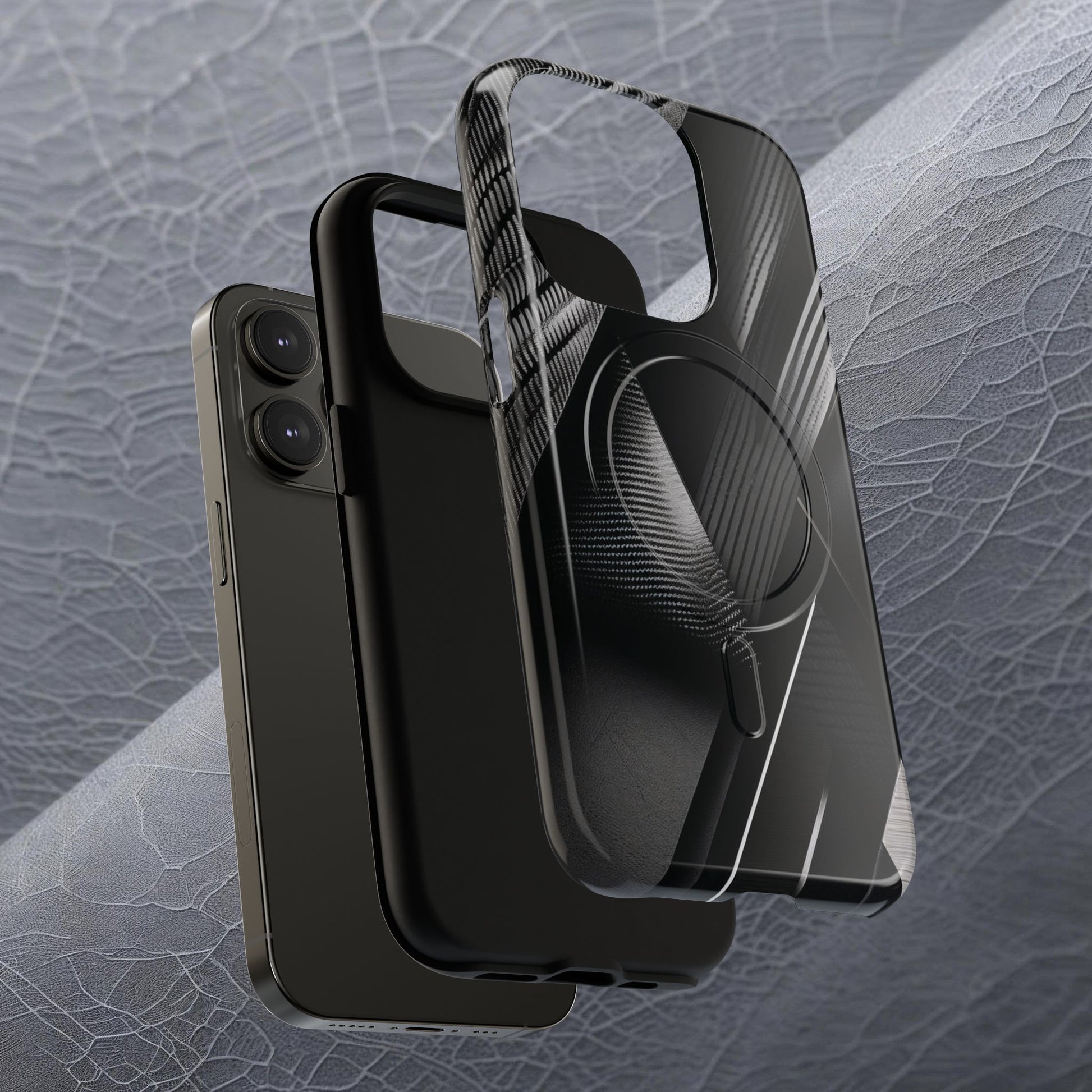 STEALTH BLACK Tough Magnetic Phone Case | Magnetic Armor Phone Case - Ultimate Black Protection