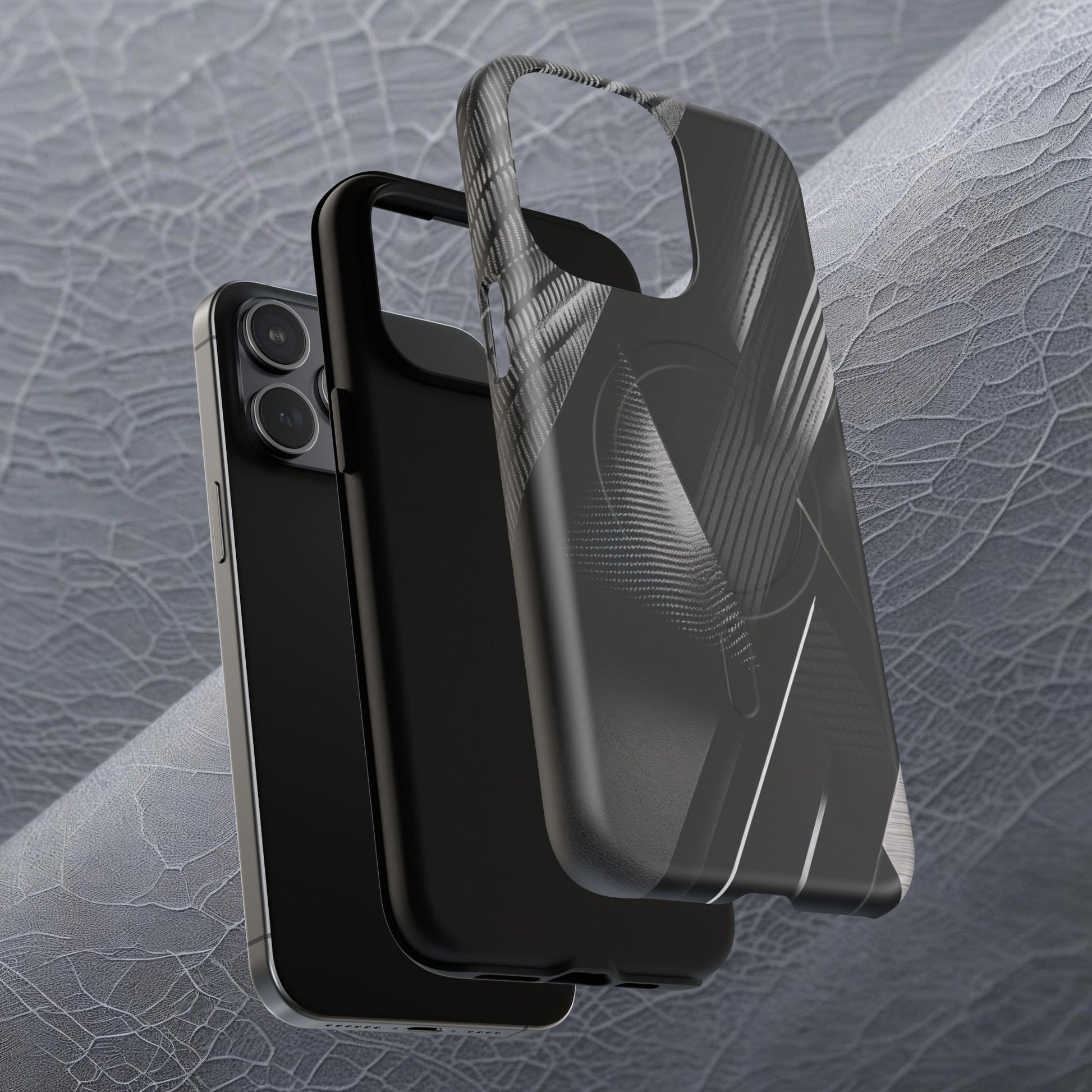 STEALTH BLACK Tough Magnetic Phone Case | Magnetic Armor Phone Case - Ultimate Black Protection