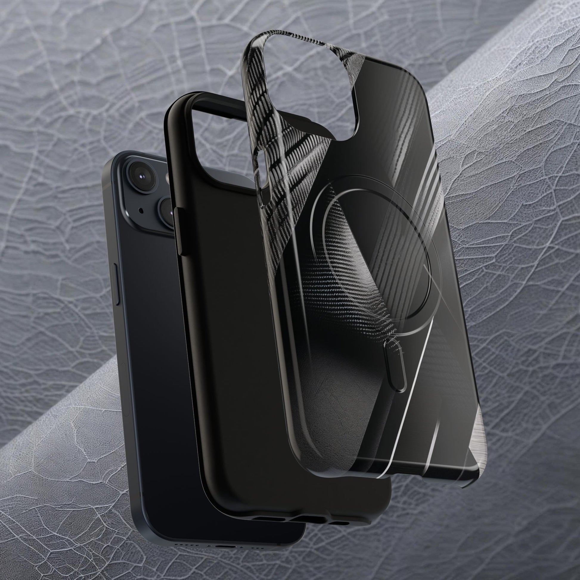STEALTH BLACK Tough Magnetic Phone Case | Magnetic Armor Phone Case - Ultimate Black Protection