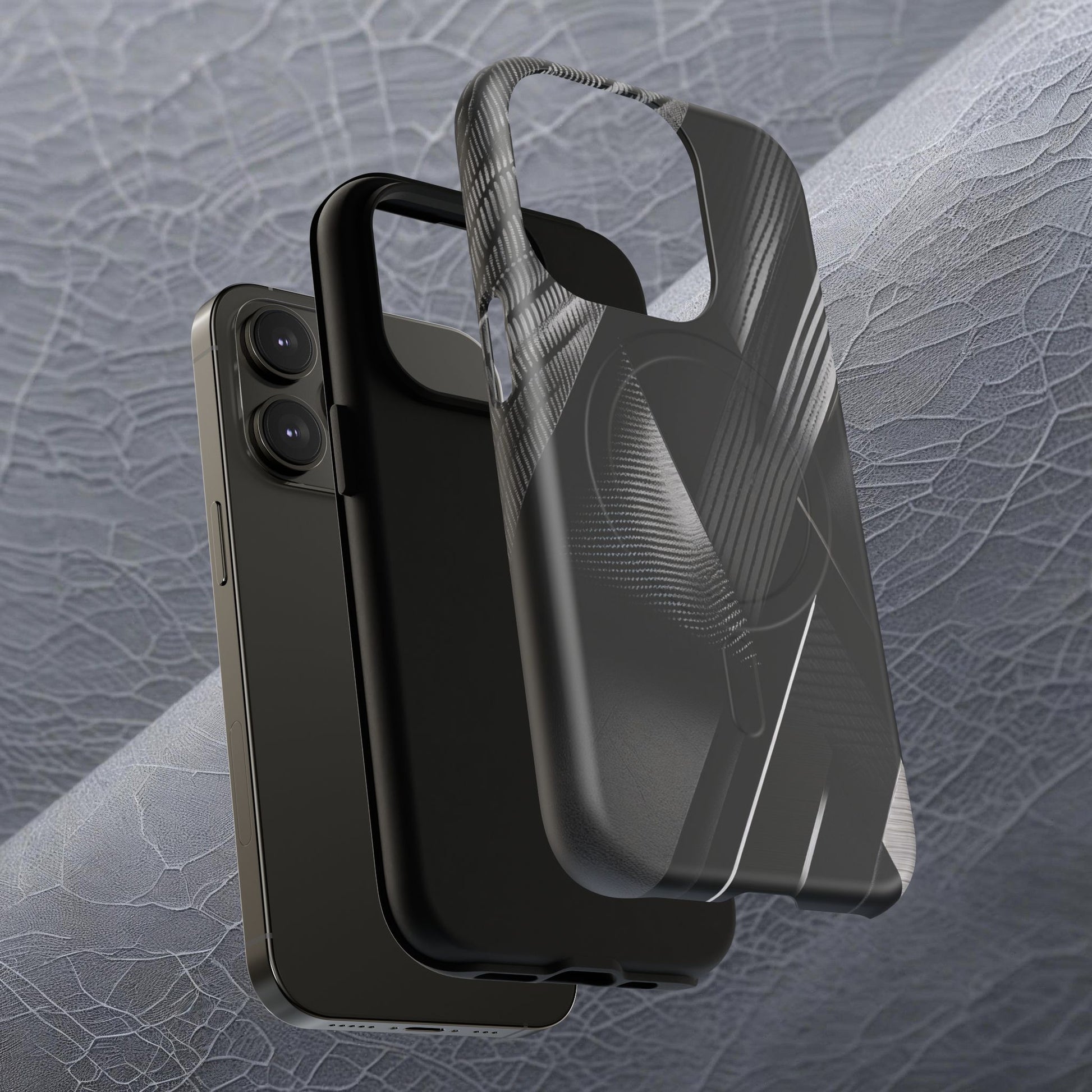 STEALTH BLACK Tough Magnetic Phone Case | Magnetic Armor Phone Case - Ultimate Black Protection