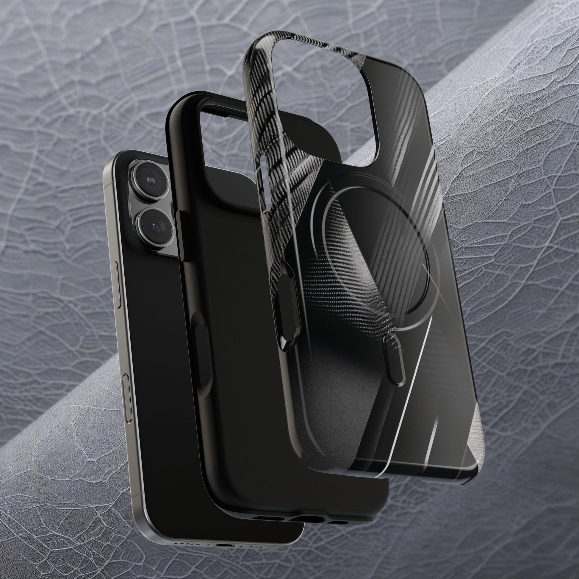 STEALTH BLACK Tough Magnetic Phone Case | Magnetic Armor Phone Case - Ultimate Black Protection