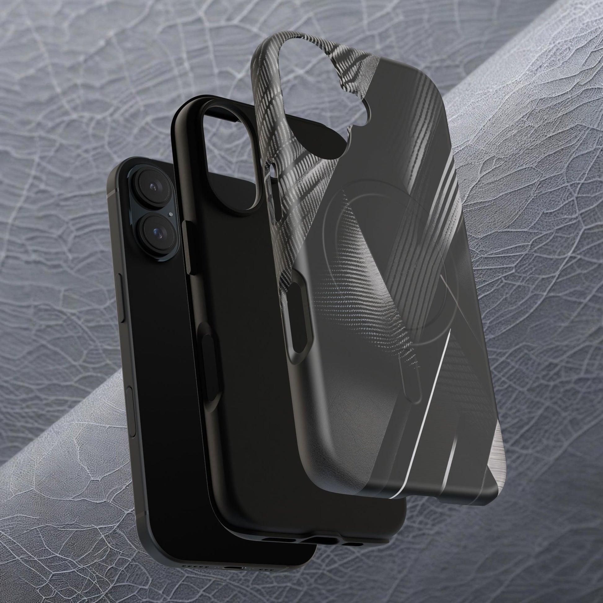 STEALTH BLACK Tough Magnetic Phone Case | Magnetic Armor Phone Case - Ultimate Black Protection