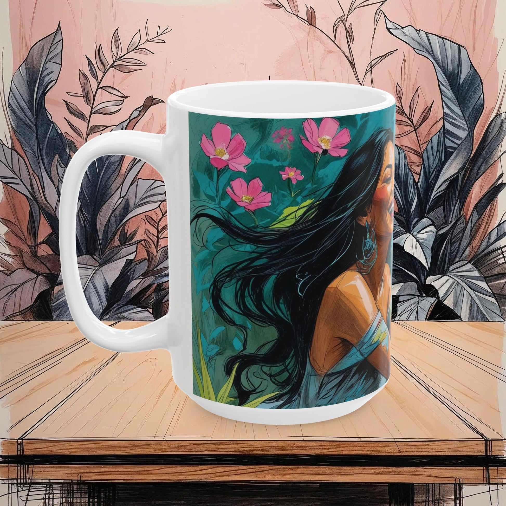 Pure Joy Mug Ceramic with Inspirational Quote, Tea Lover Gift, Enjoy Your Beverage, Coffee Lover's Favorite, Perfect for Home or Office