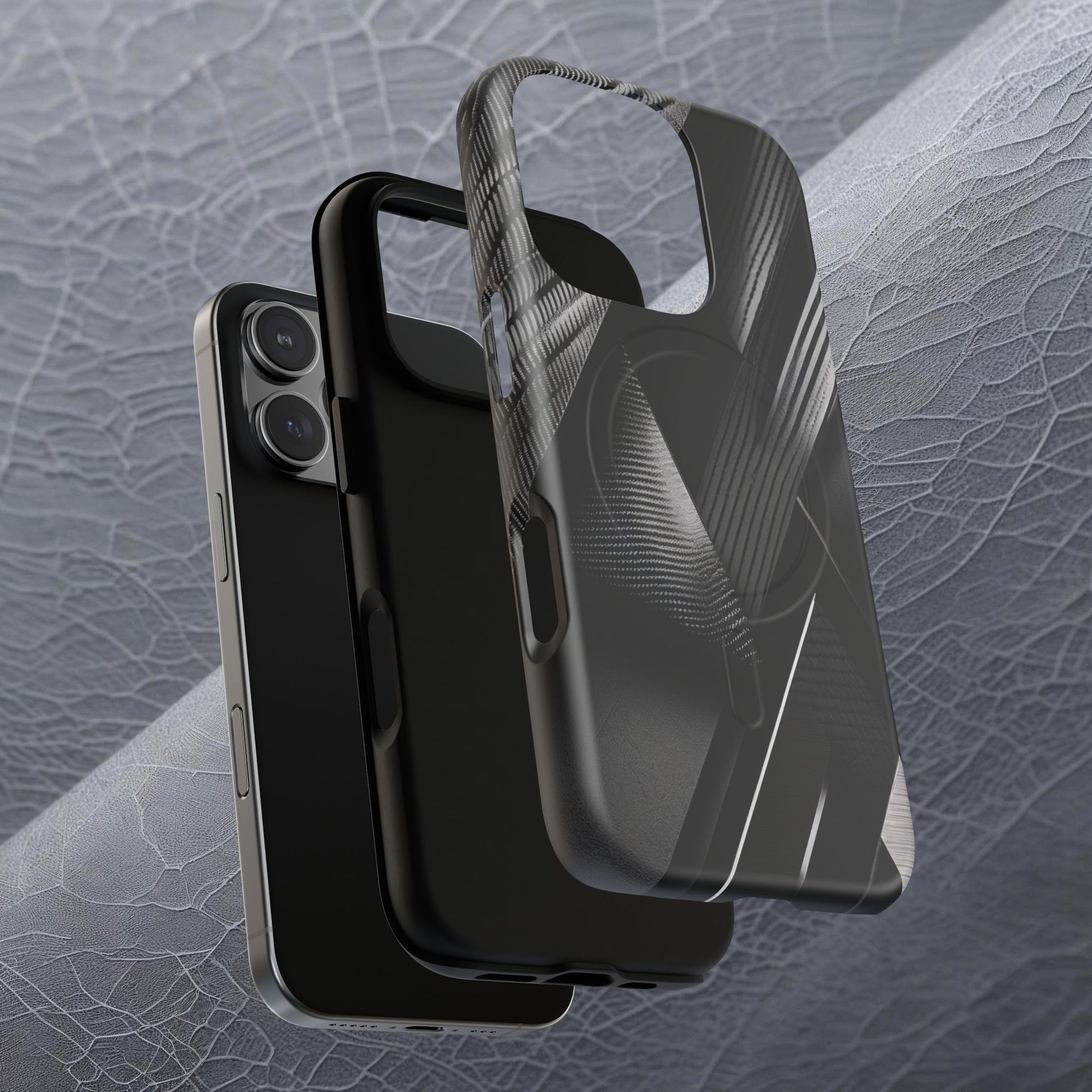 STEALTH BLACK Tough Magnetic Phone Case | Magnetic Armor Phone Case - Ultimate Black Protection