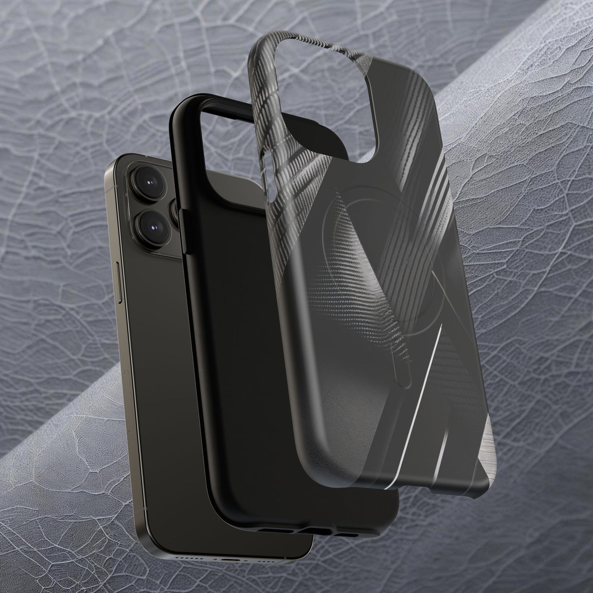 STEALTH BLACK Tough Magnetic Phone Case | Magnetic Armor Phone Case - Ultimate Black Protection