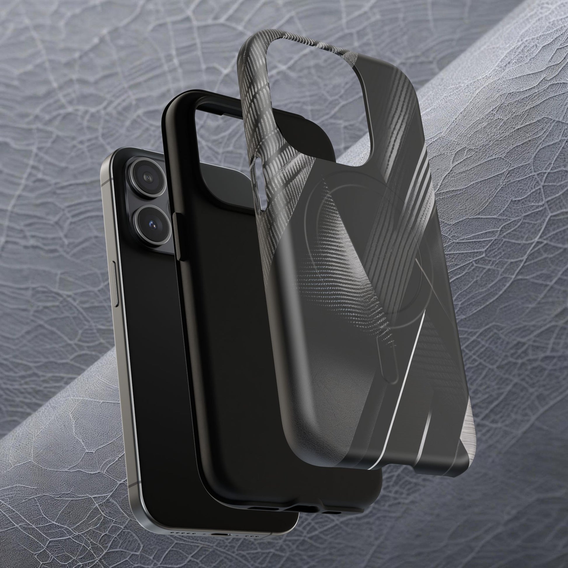 STEALTH BLACK Tough Magnetic Phone Case | Magnetic Armor Phone Case - Ultimate Black Protection
