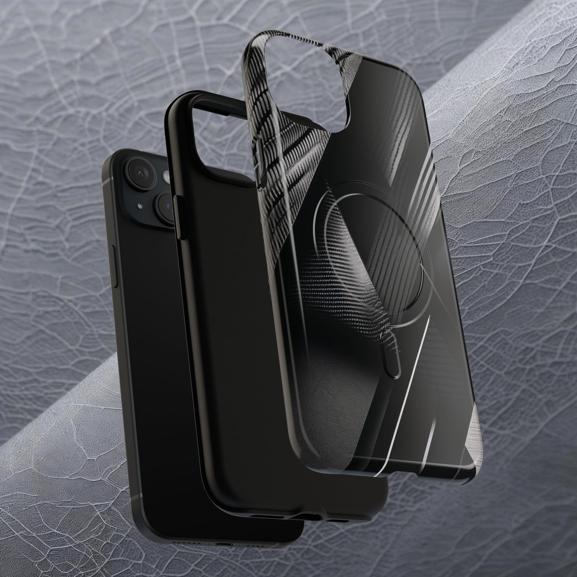 STEALTH BLACK Tough Magnetic Phone Case | Magnetic Armor Phone Case - Ultimate Black Protection