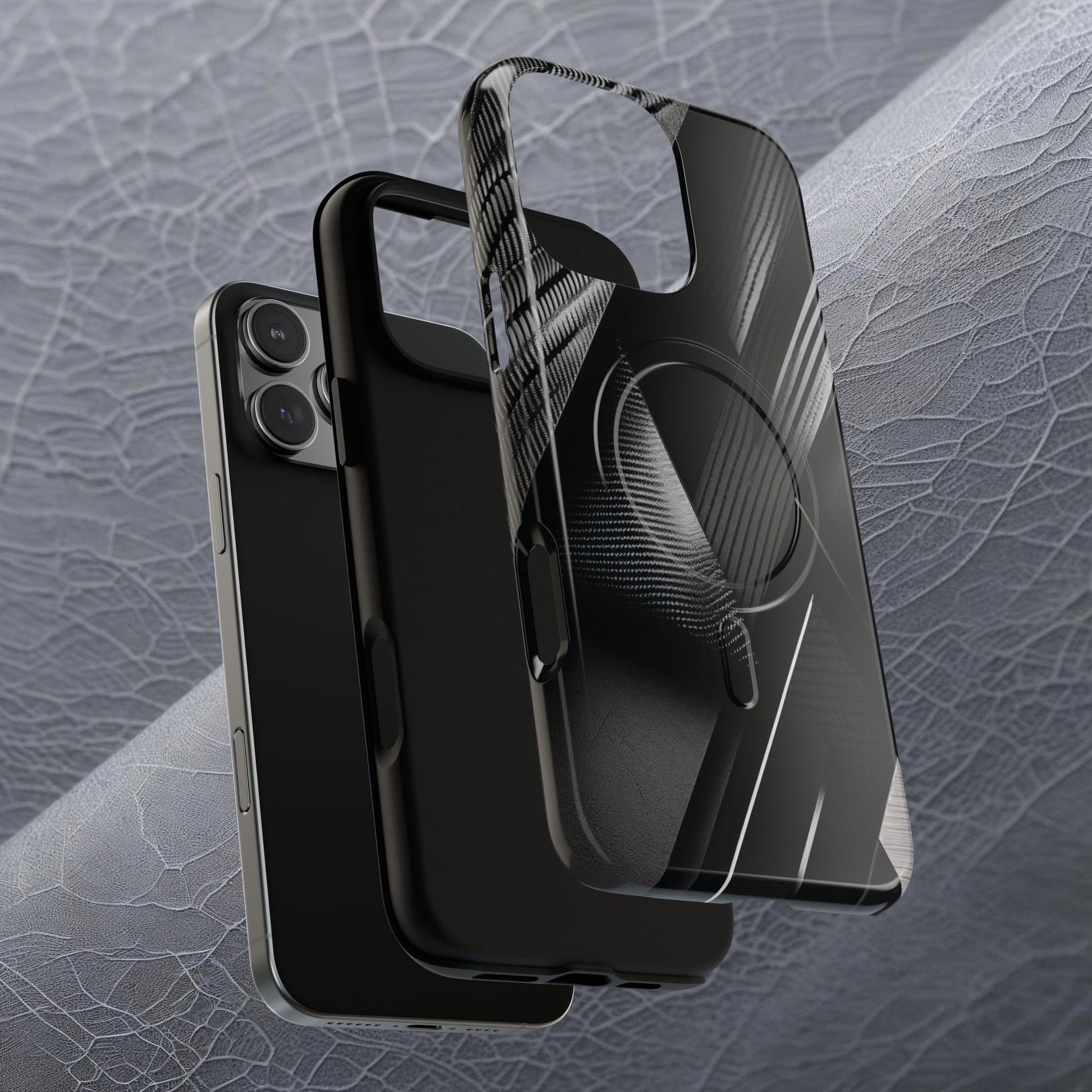 STEALTH BLACK Tough Magnetic Phone Case | Magnetic Armor Phone Case - Ultimate Black Protection
