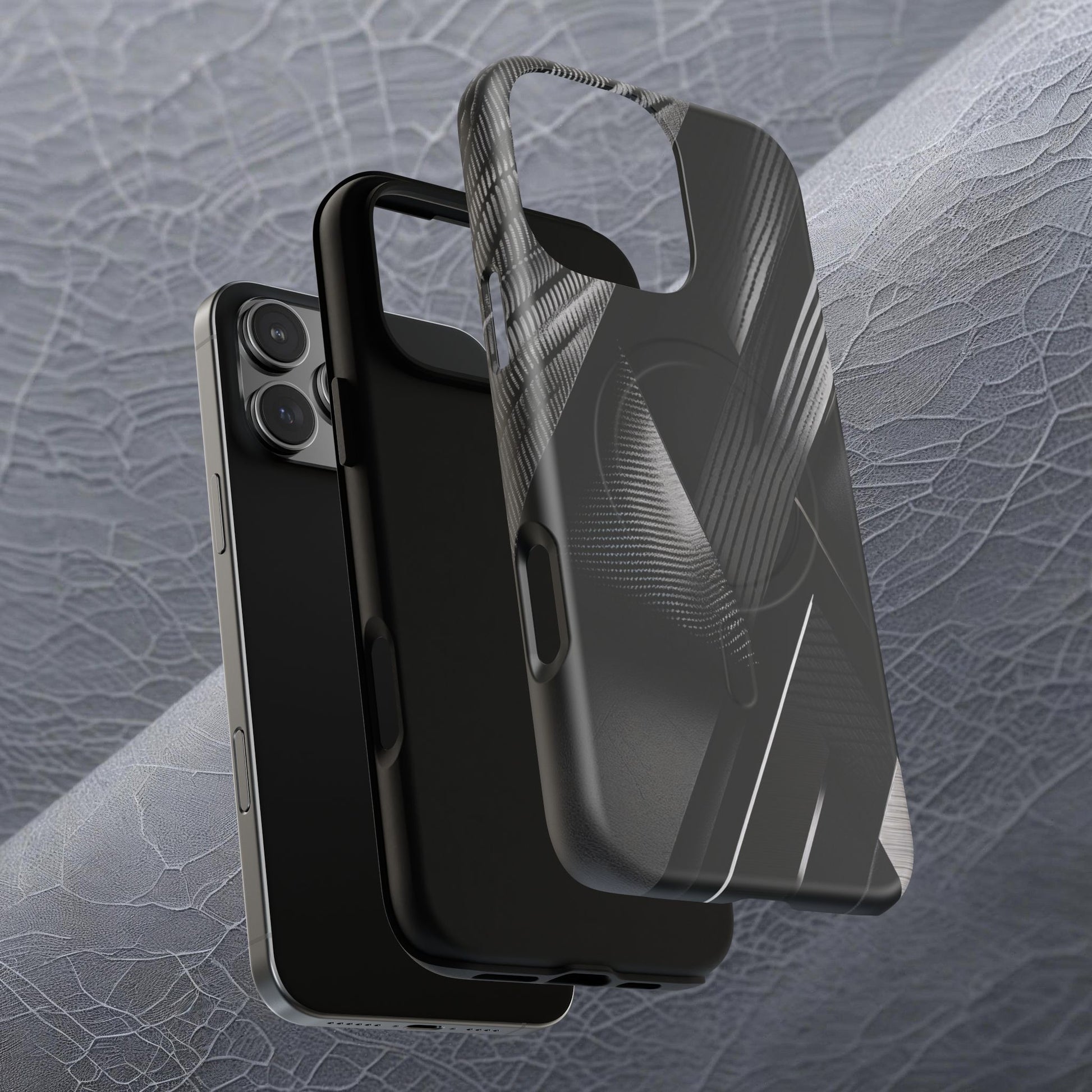 STEALTH BLACK Tough Magnetic Phone Case | Magnetic Armor Phone Case - Ultimate Black Protection