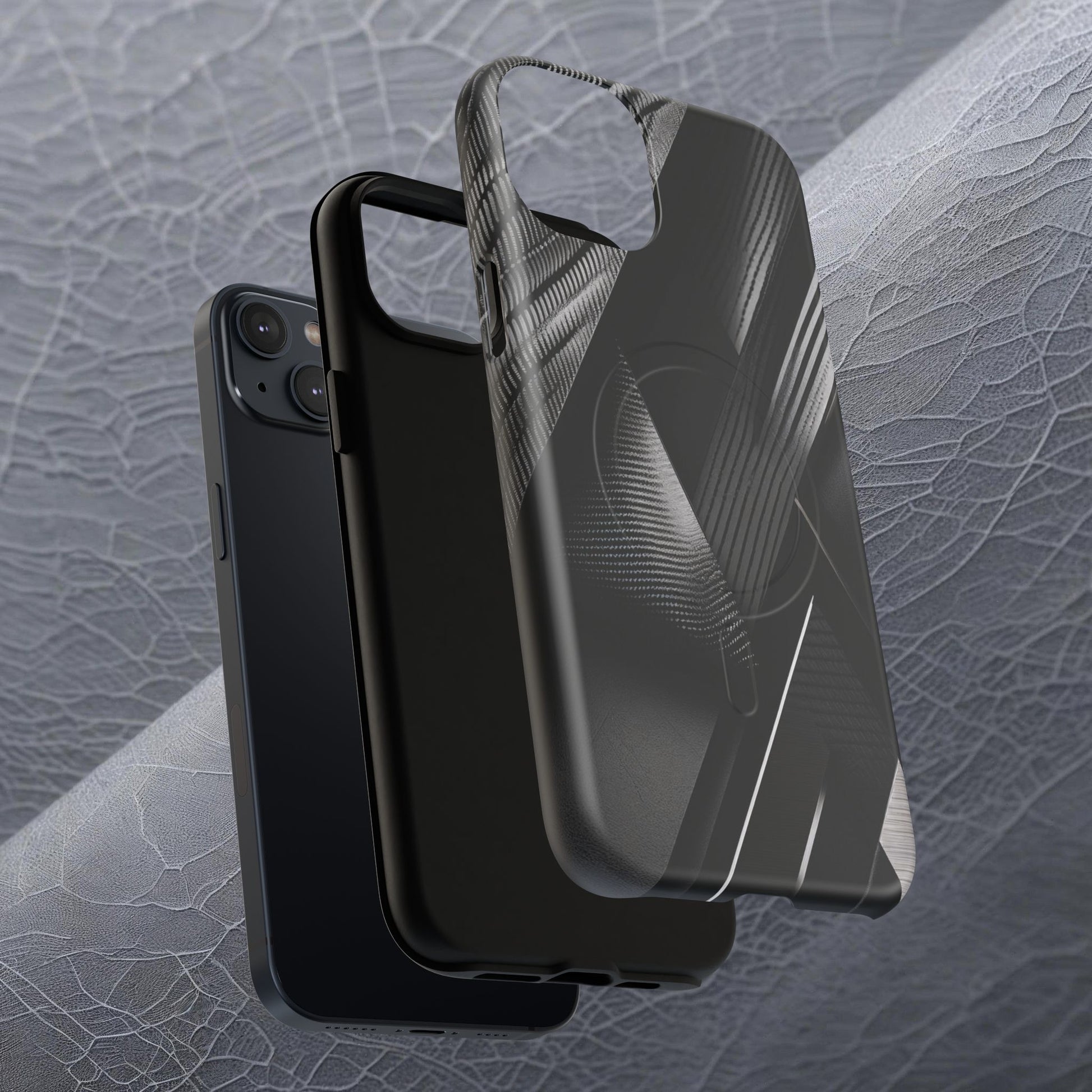 STEALTH BLACK Tough Magnetic Phone Case | Magnetic Armor Phone Case - Ultimate Black Protection